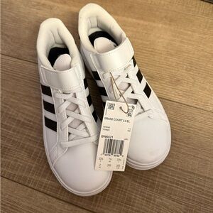 Adidas Kids Grand Court White Black Sneakers